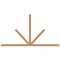 Ekena Millwork Saratoga Timber Gable Bracket, Western Red Cedar, 108"W x 58"H x 3 1/2"D x 3 1/2"F, 13/12 Pitch GBW108X58X0404SAR00SWR - alternate 1